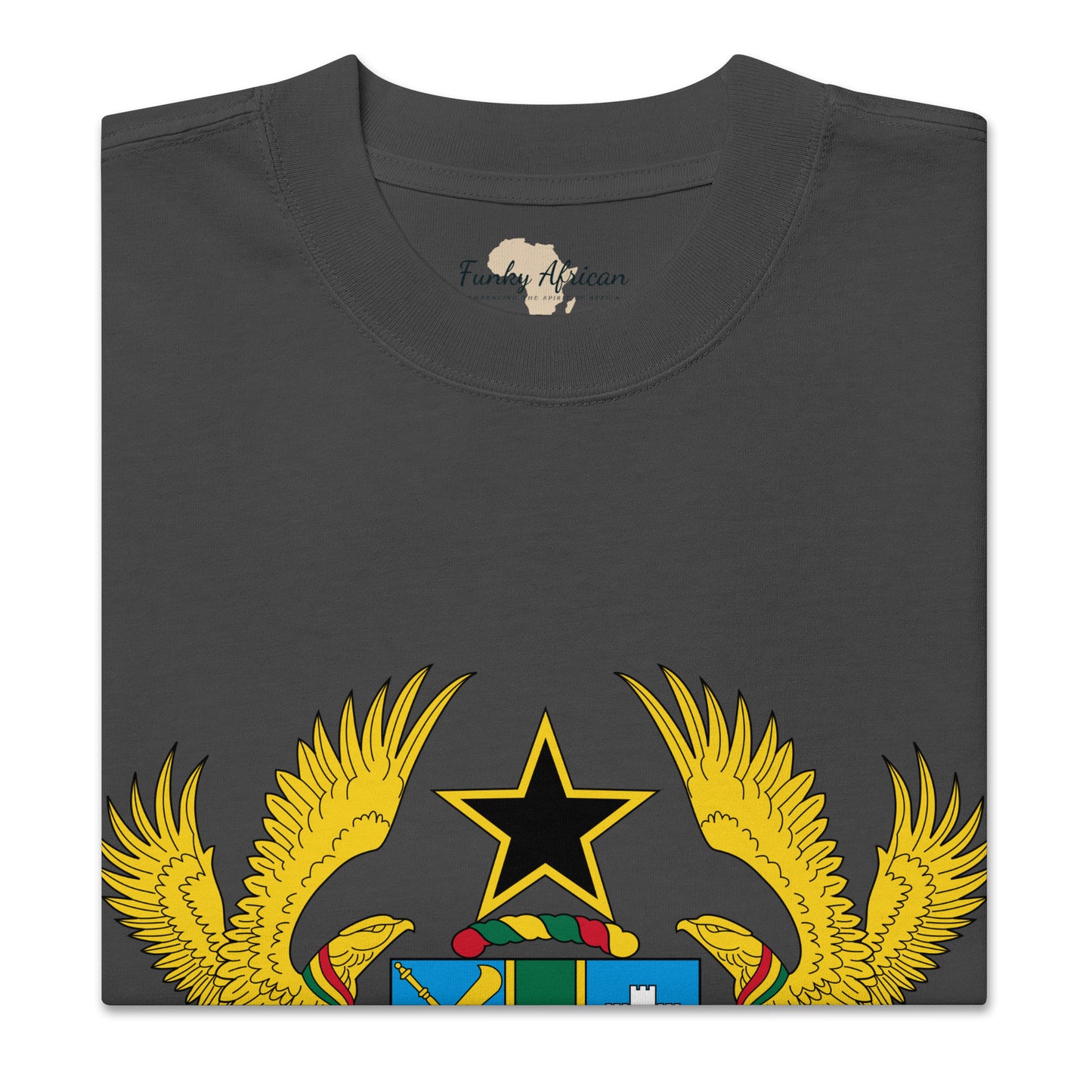 Ghana Emblem Oversized faded t-shirt