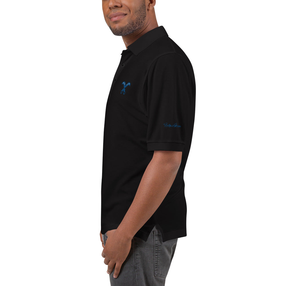 Adinkra - Sword of War(Courage) Men's Premium Polo Funky African