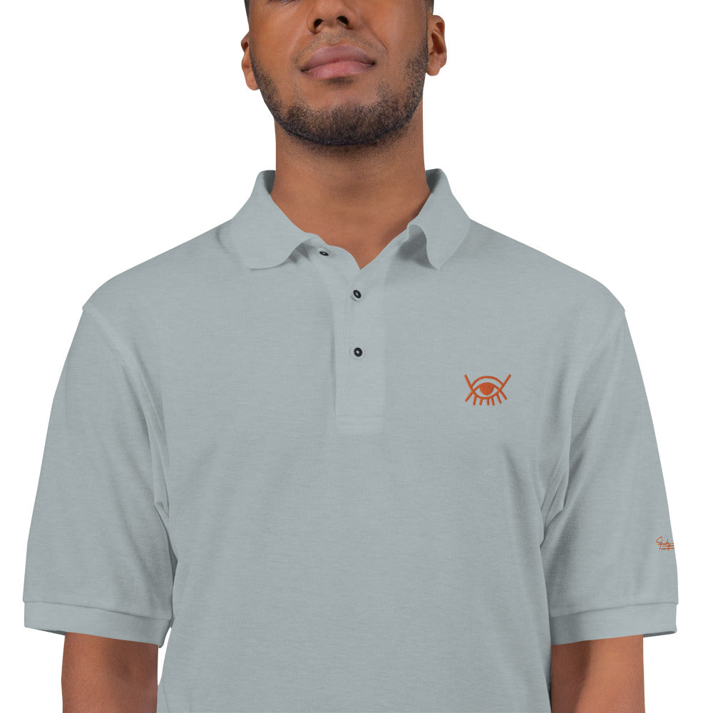 Adinkra - God sees and knows all Men's Premium Polo Funky African