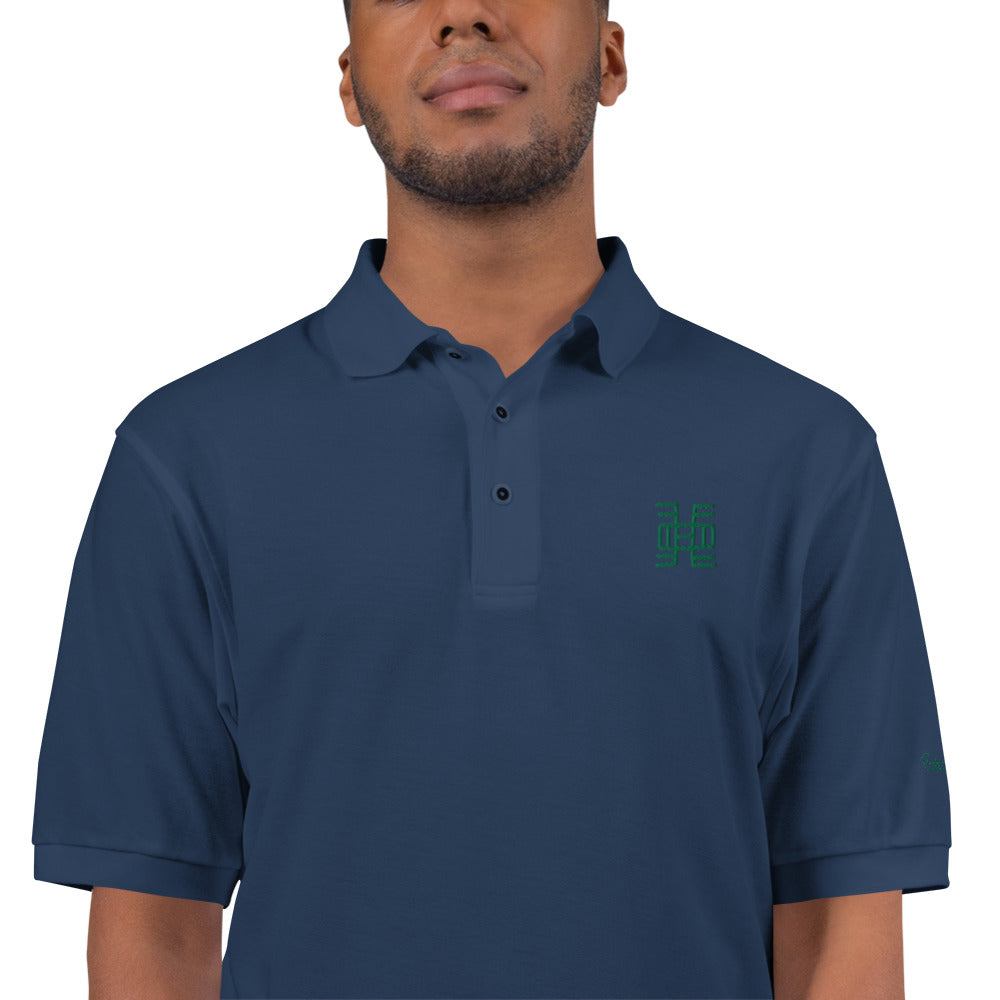Adinkra - Life Long Education Men's Premium Polo Funky African