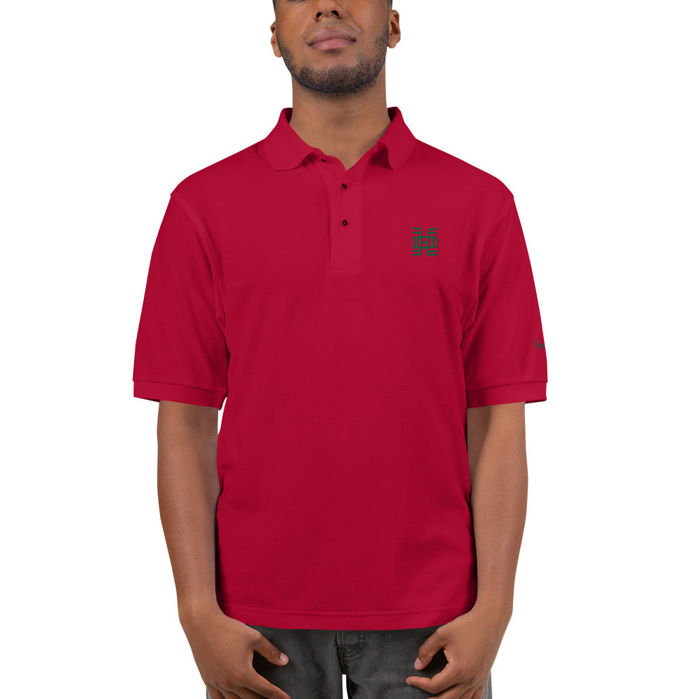 Adinkra - Life Long Education Men's Premium Polo Funky African