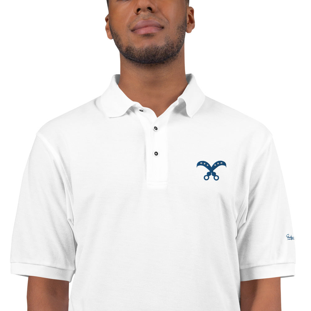 Adinkra - Sword of War(Courage) Men's Premium Polo Funky African