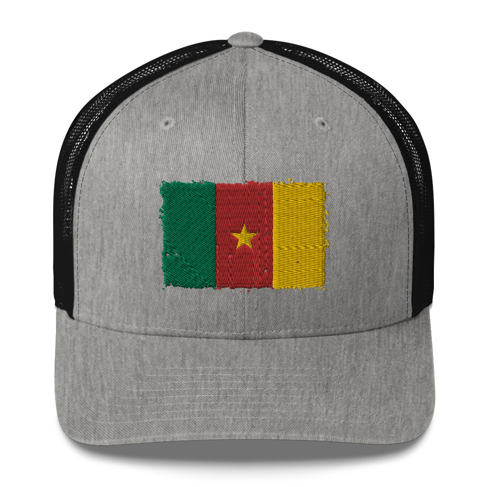 Cameroon 3D Embroidery Trucker Cap Funky African