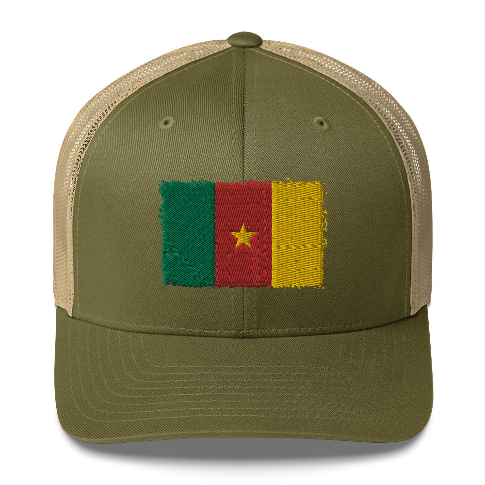 Cameroon 3D Embroidery Trucker Cap Funky African
