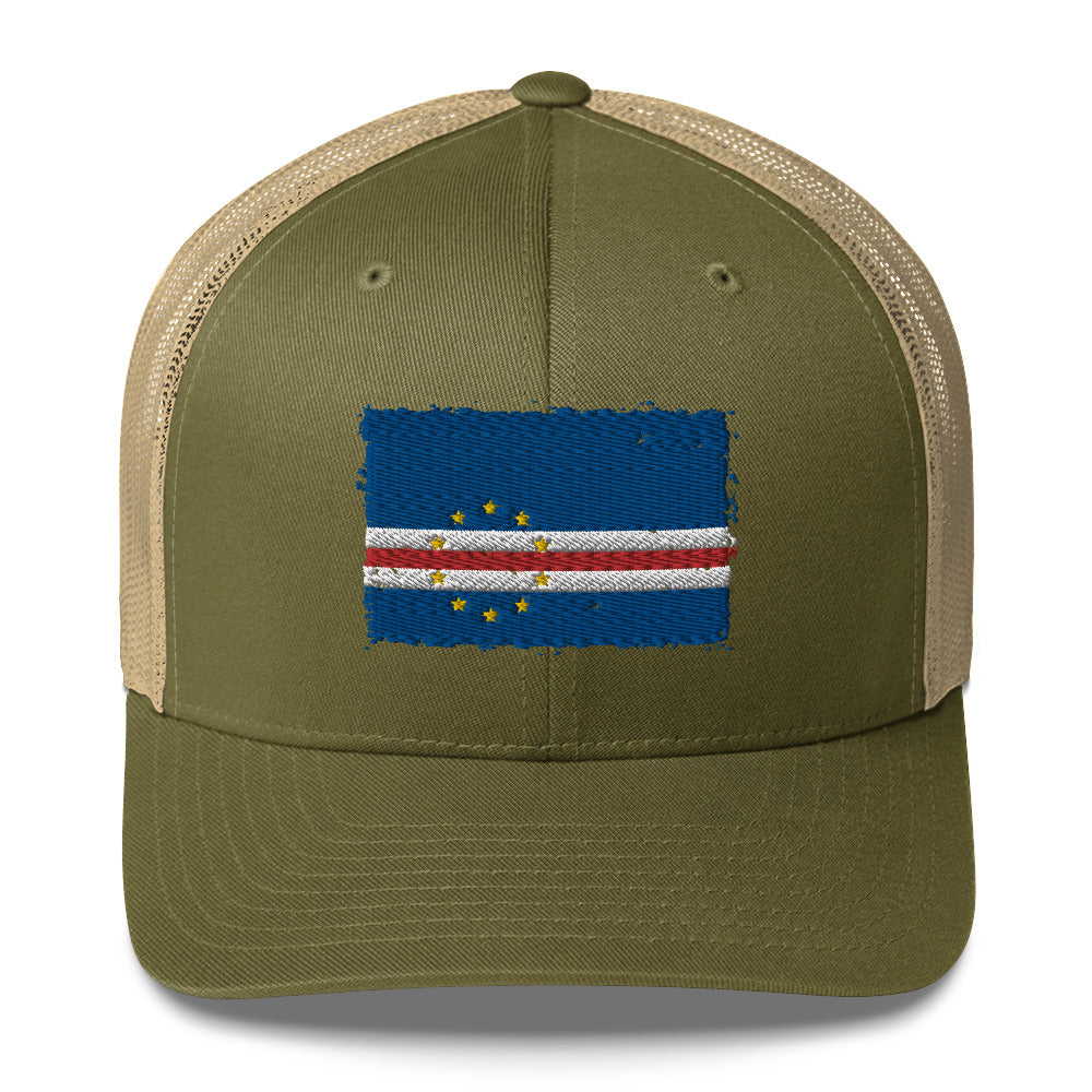 Cabo Verde 3D Embroidery Trucker Cap Funky African