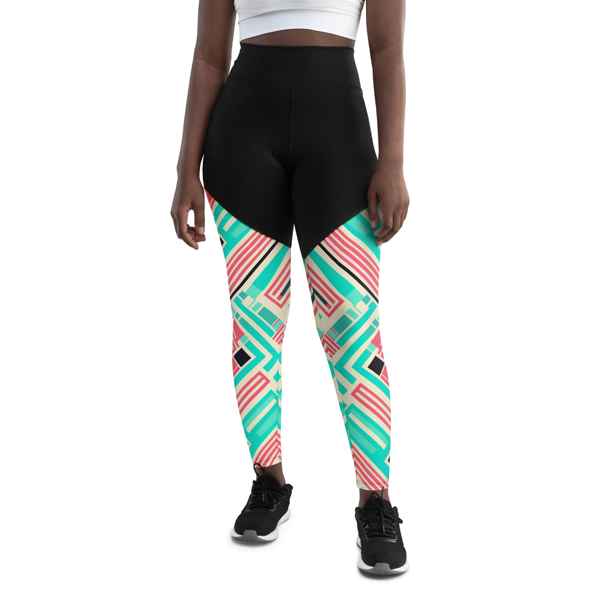 African Print Sports Leggings Funky African