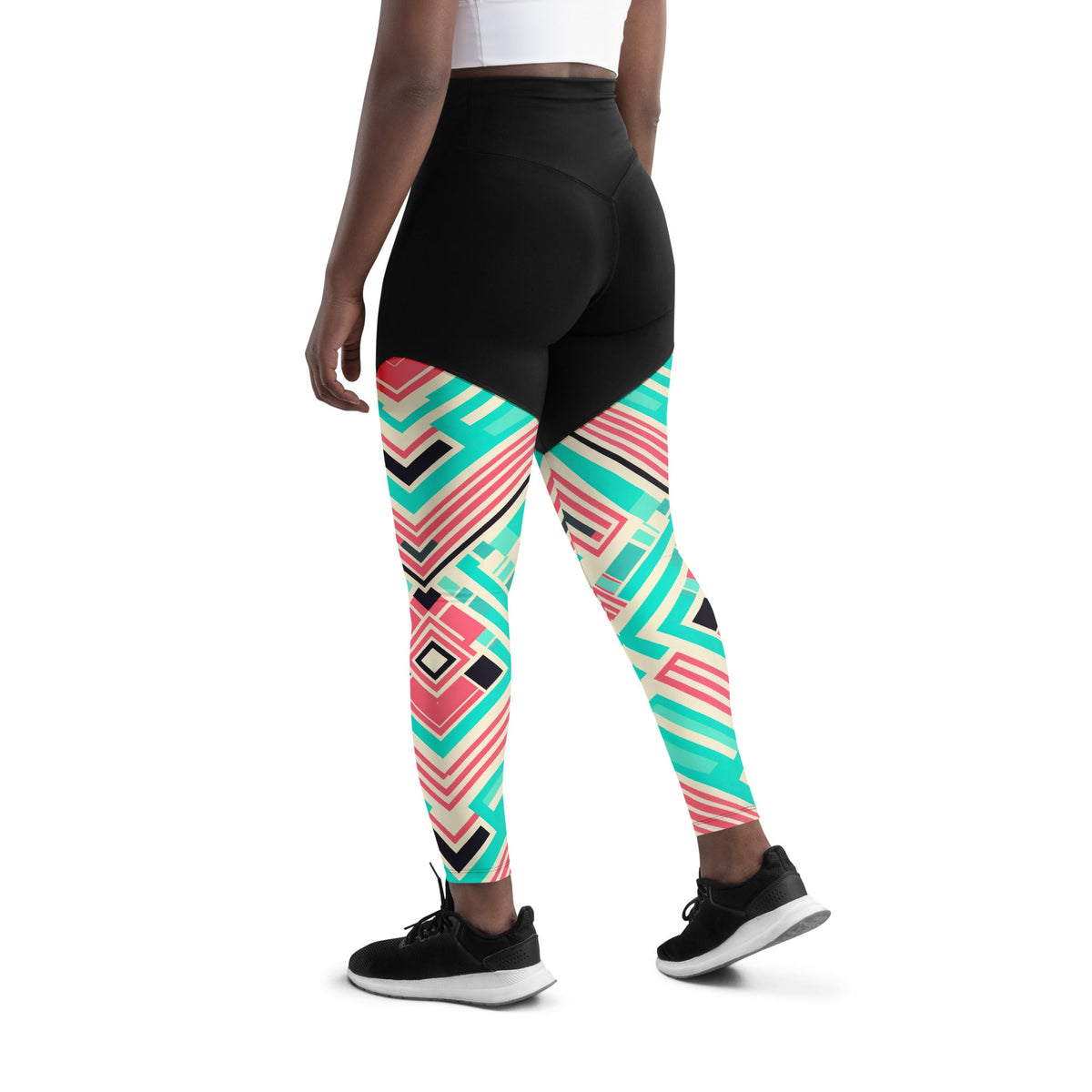 African Print Sports Leggings Funky African