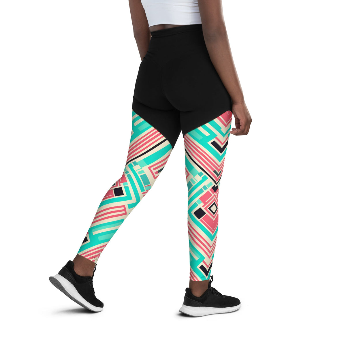 African Print Sports Leggings Funky African