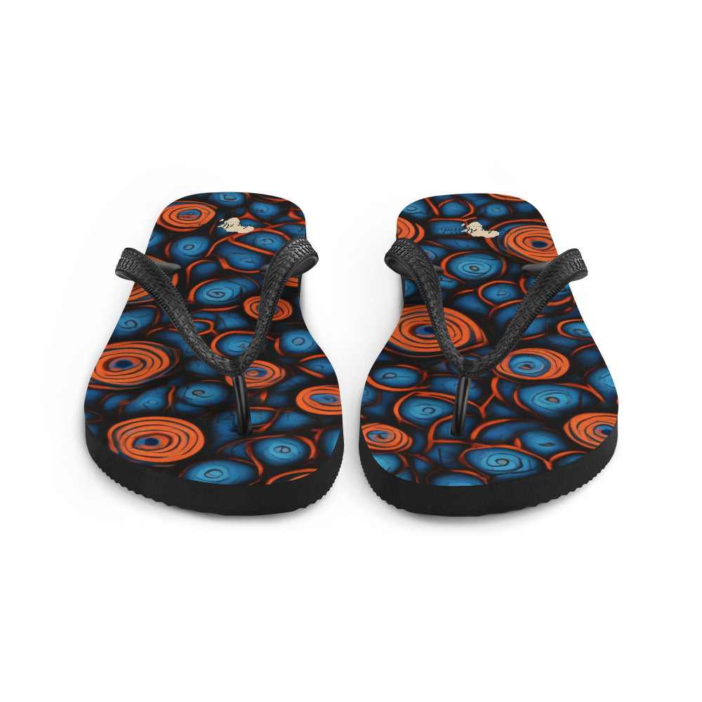 African Print Flip-Flops Funky African