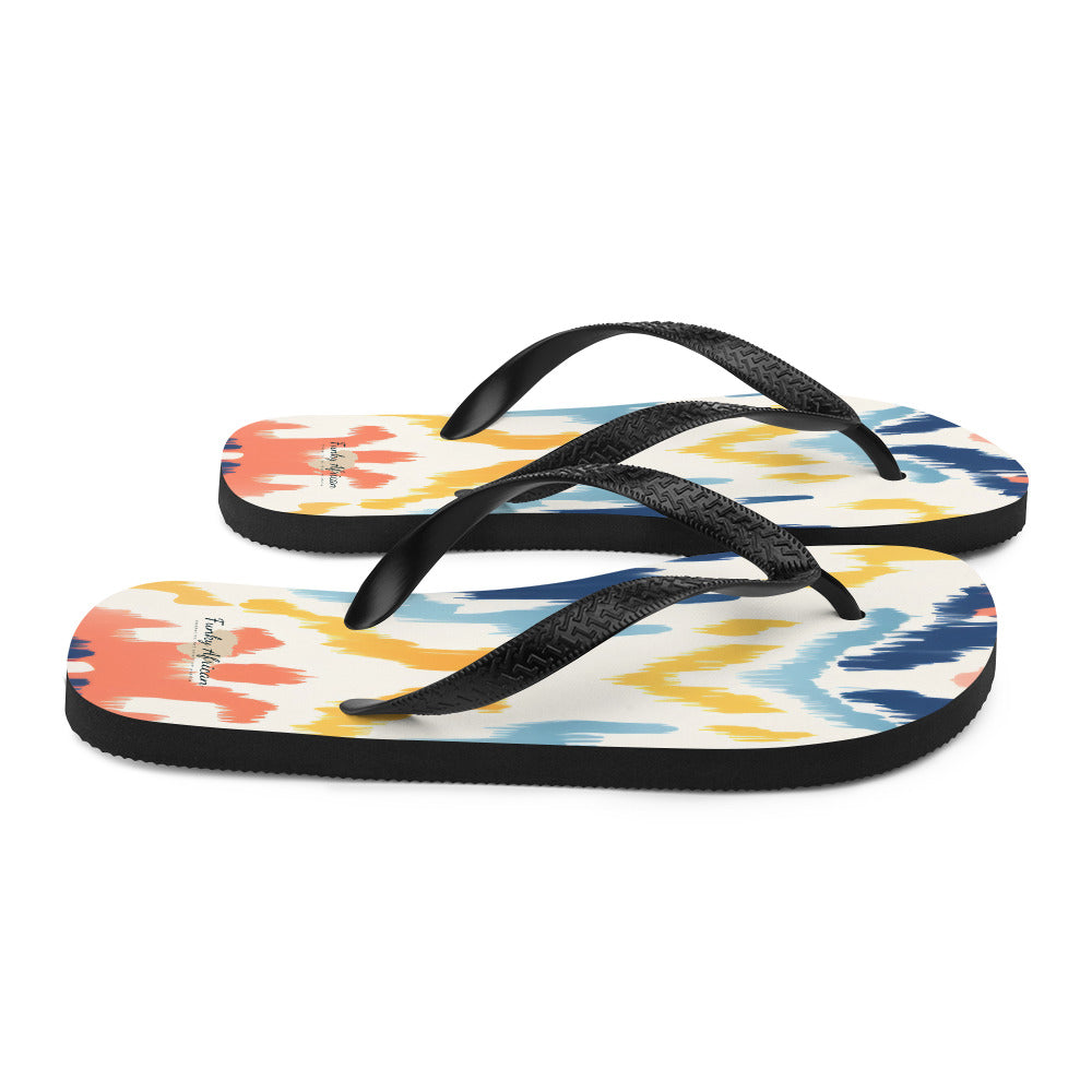 African Print Flip-Flops Funky African