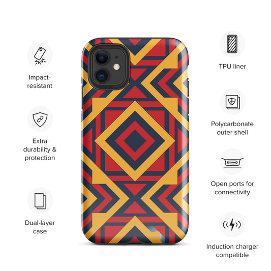 African Print Tough Case for iPhone®