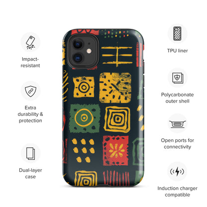 African Print Tough Case for iPhone®