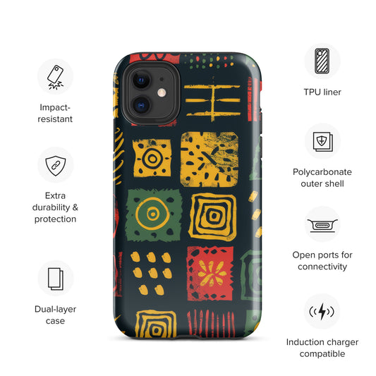 African Print Tough Case for iPhone®