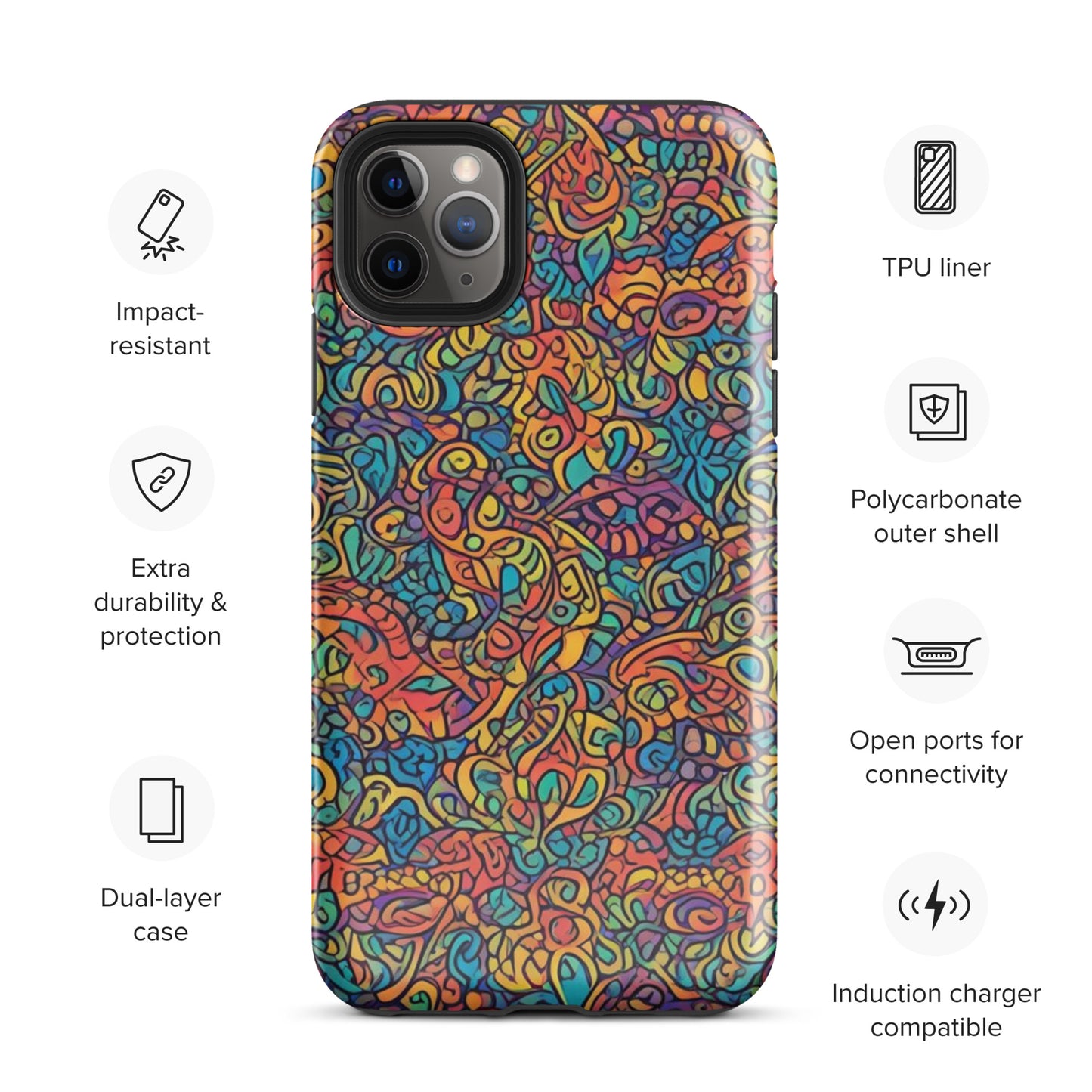 African Print Tough Case for iPhone®