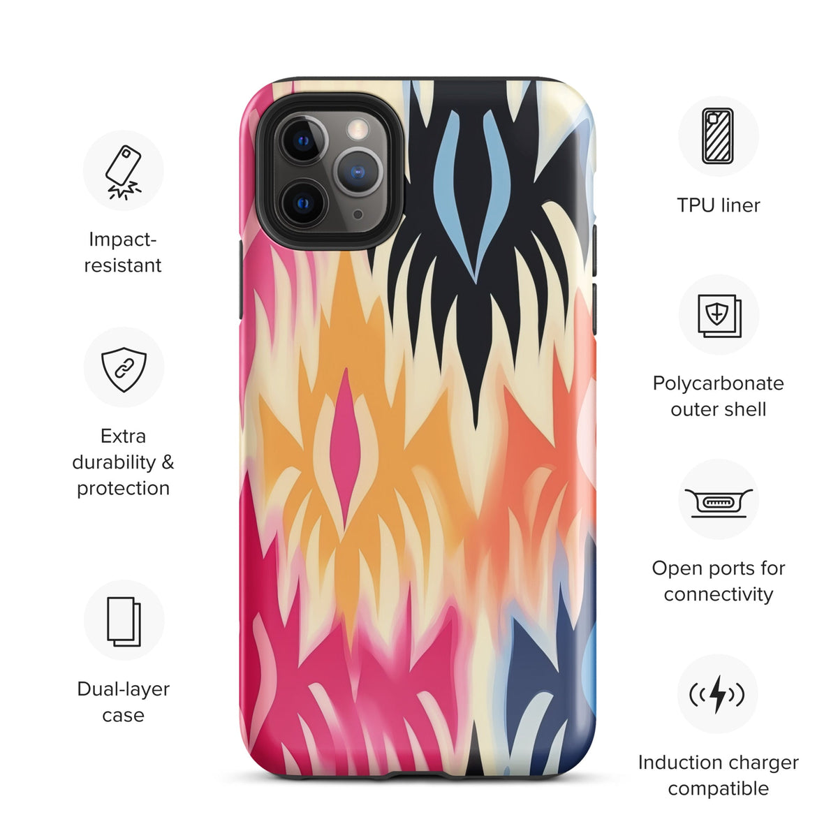 African Print Tough Case for iPhone® Funky African