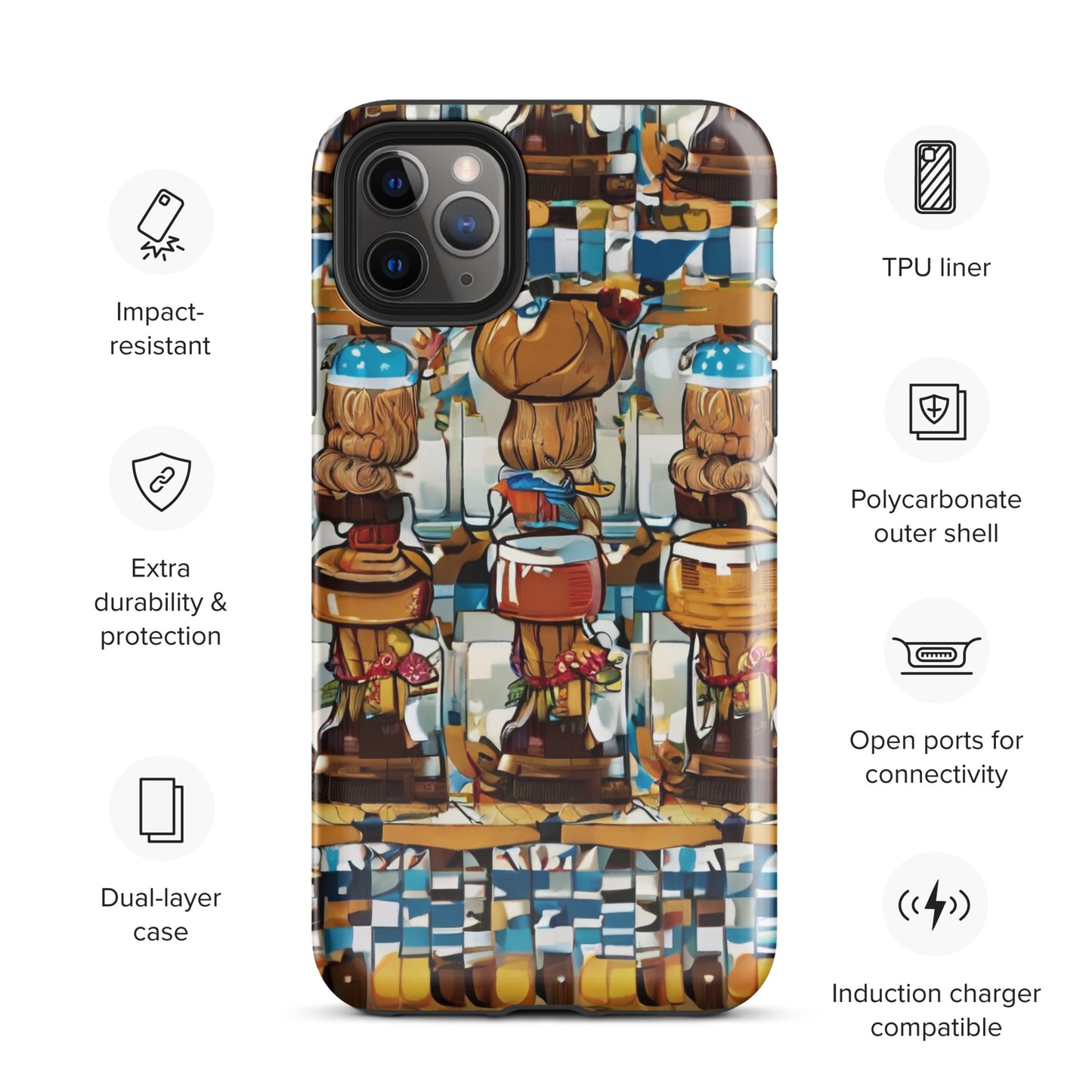 African Print Tough Case for iPhone®