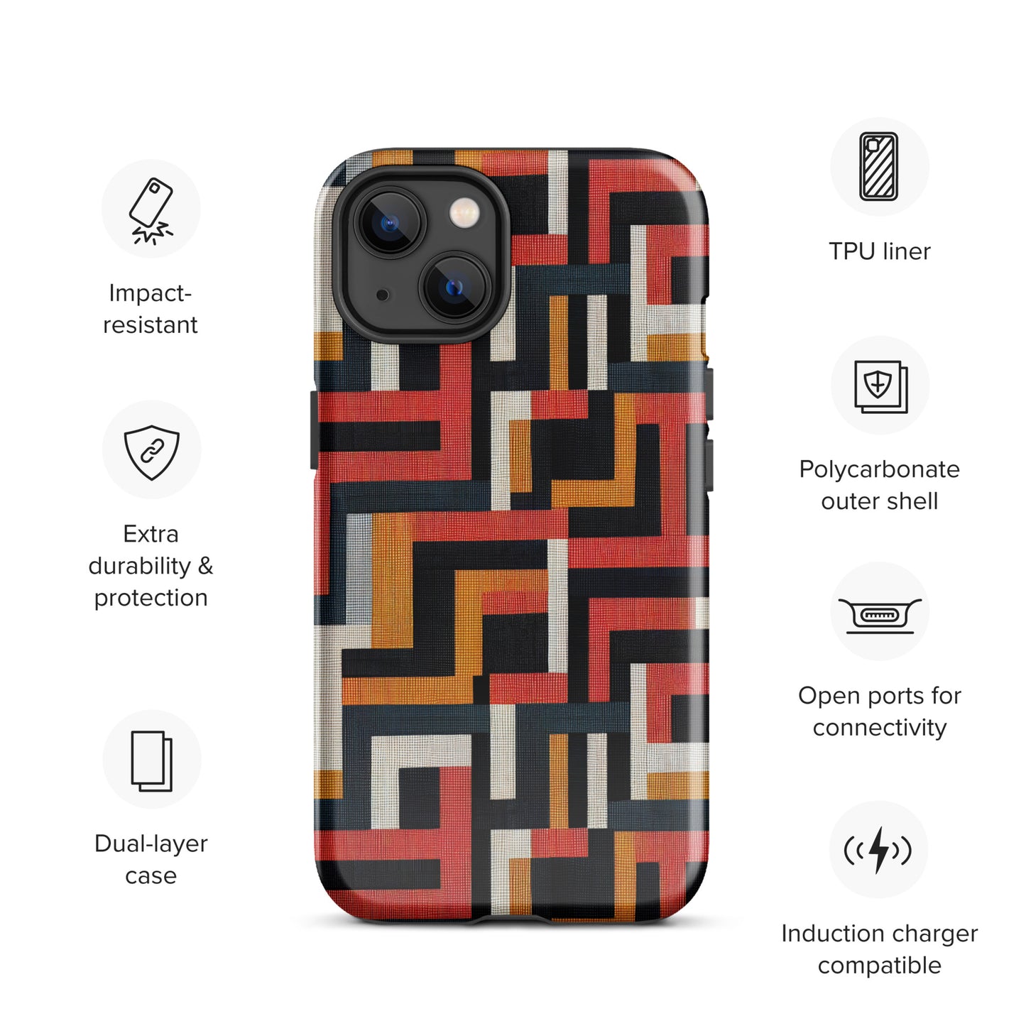 African Print Tough Case for iPhone®
