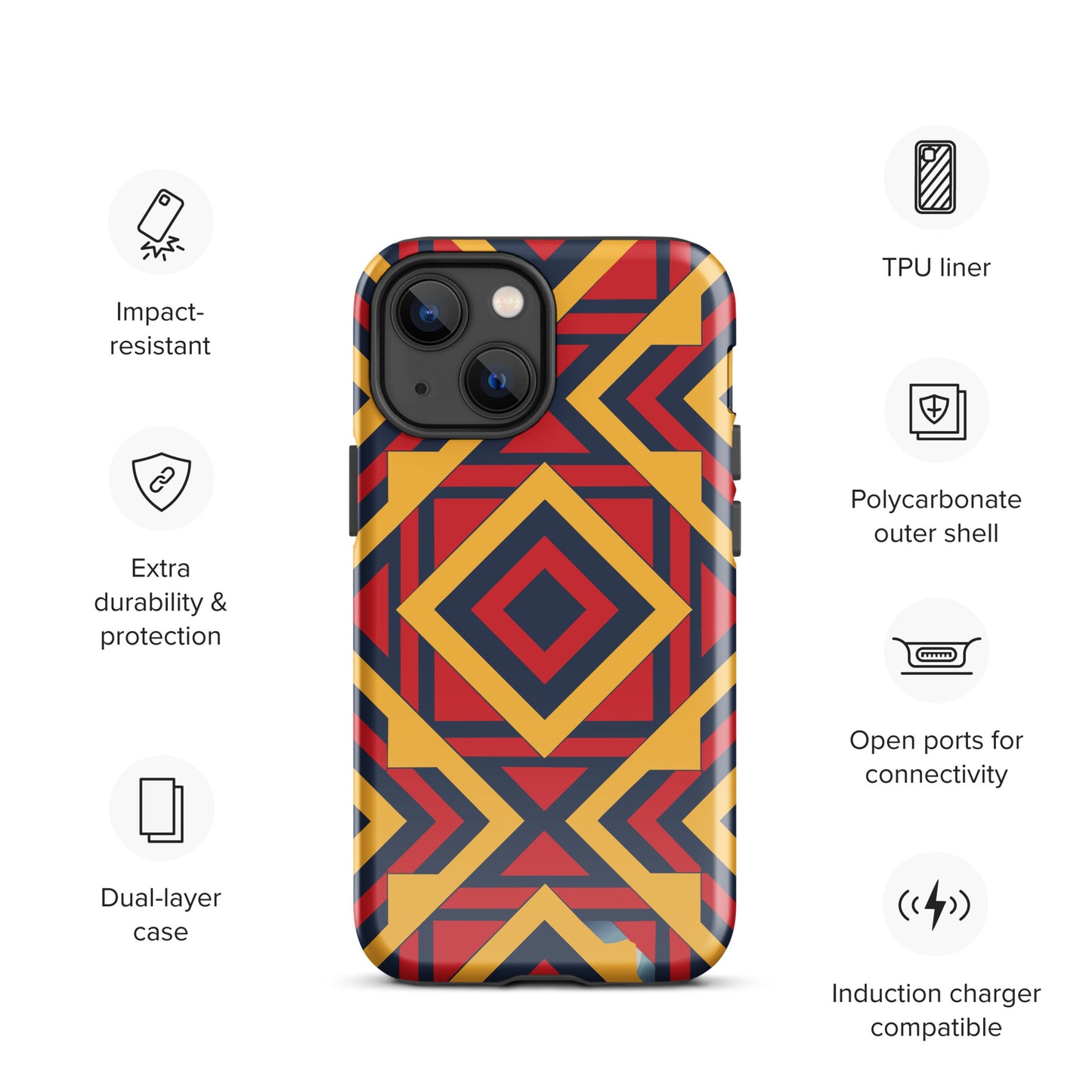 African Print Tough Case for iPhone®