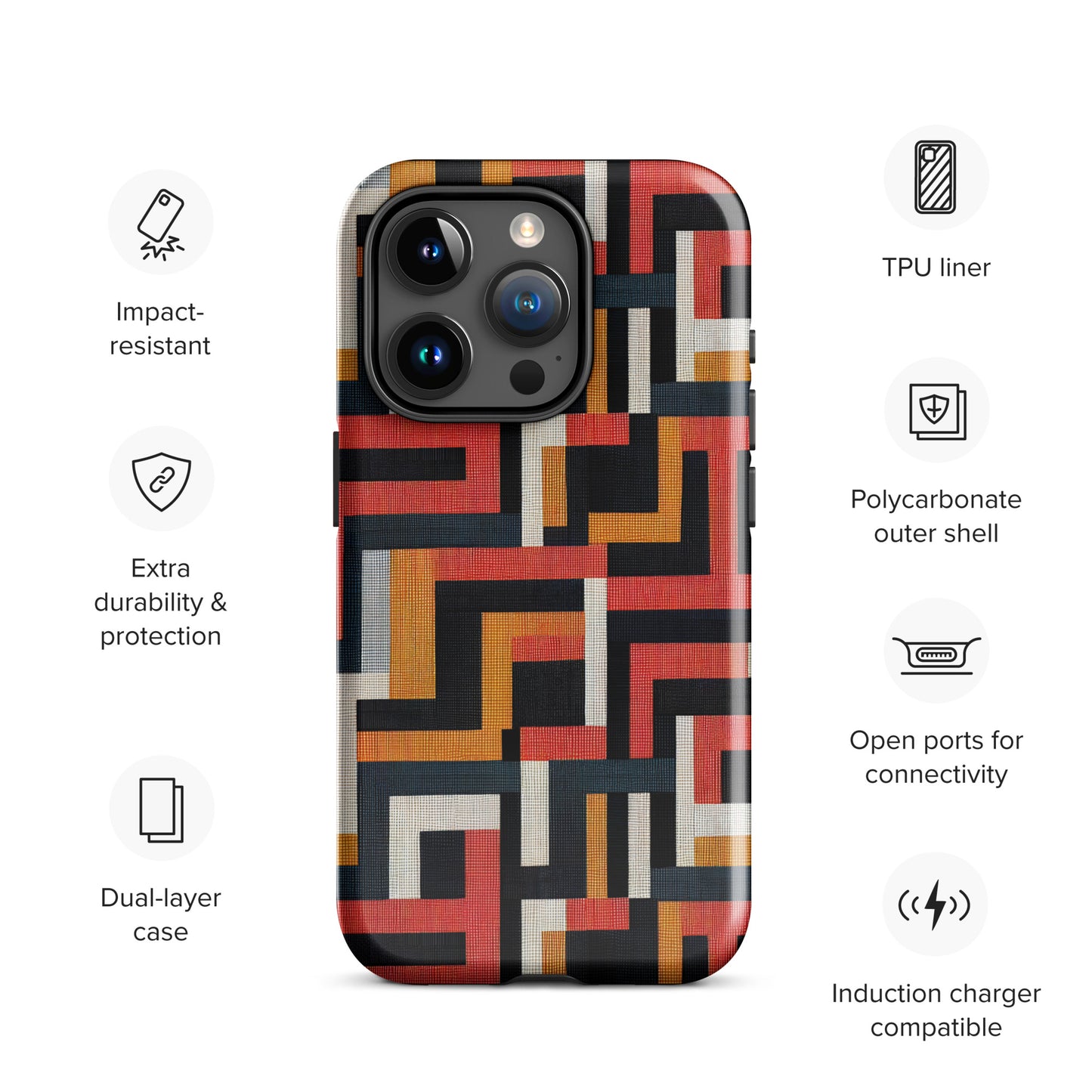 African Print Tough Case for iPhone®