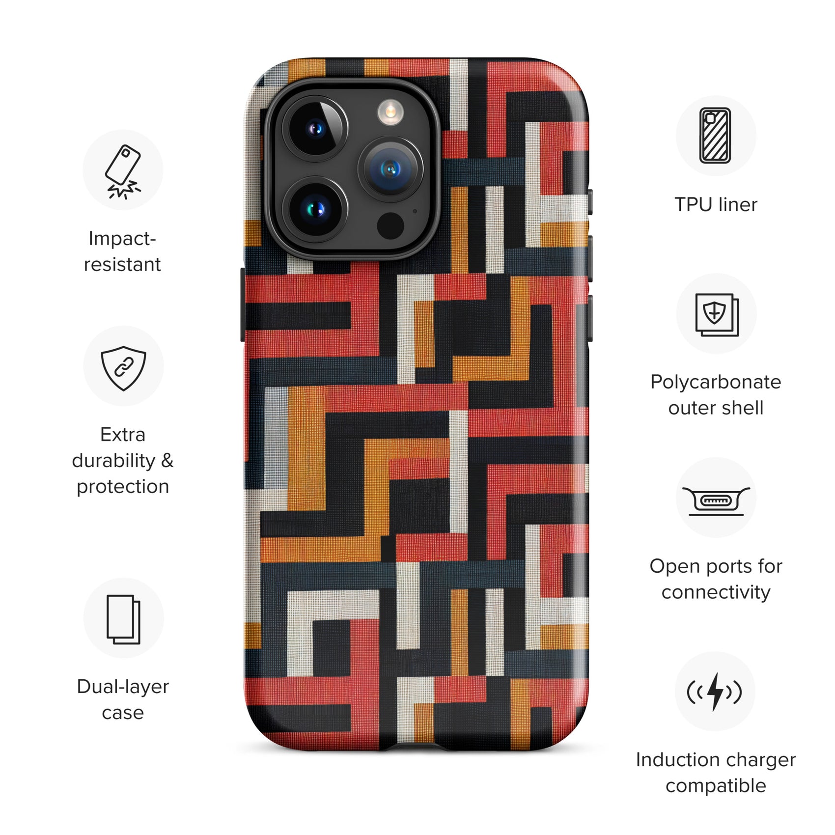 African Print Tough Case for iPhone®