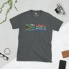 South African flag text Short-Sleeve Unisex T-Shirt