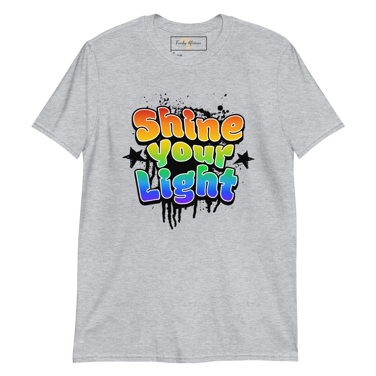 Shine your light Unisex tee Funky African