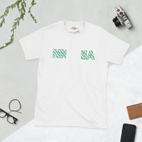 Nigerian flag text Short-Sleeve Unisex T-Shirt