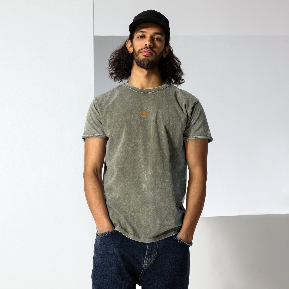 Gye Nyame Denim T-Shirt Funky African