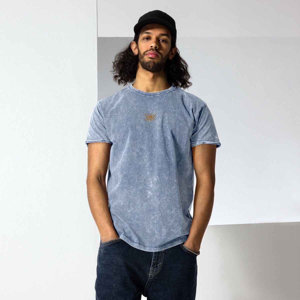 Gye Nyame Denim T-Shirt Funky African