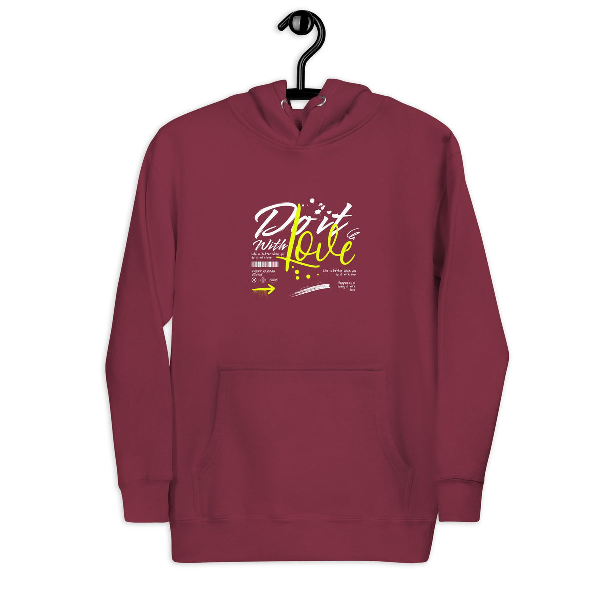 Go it with love unisex hoodie Funky African