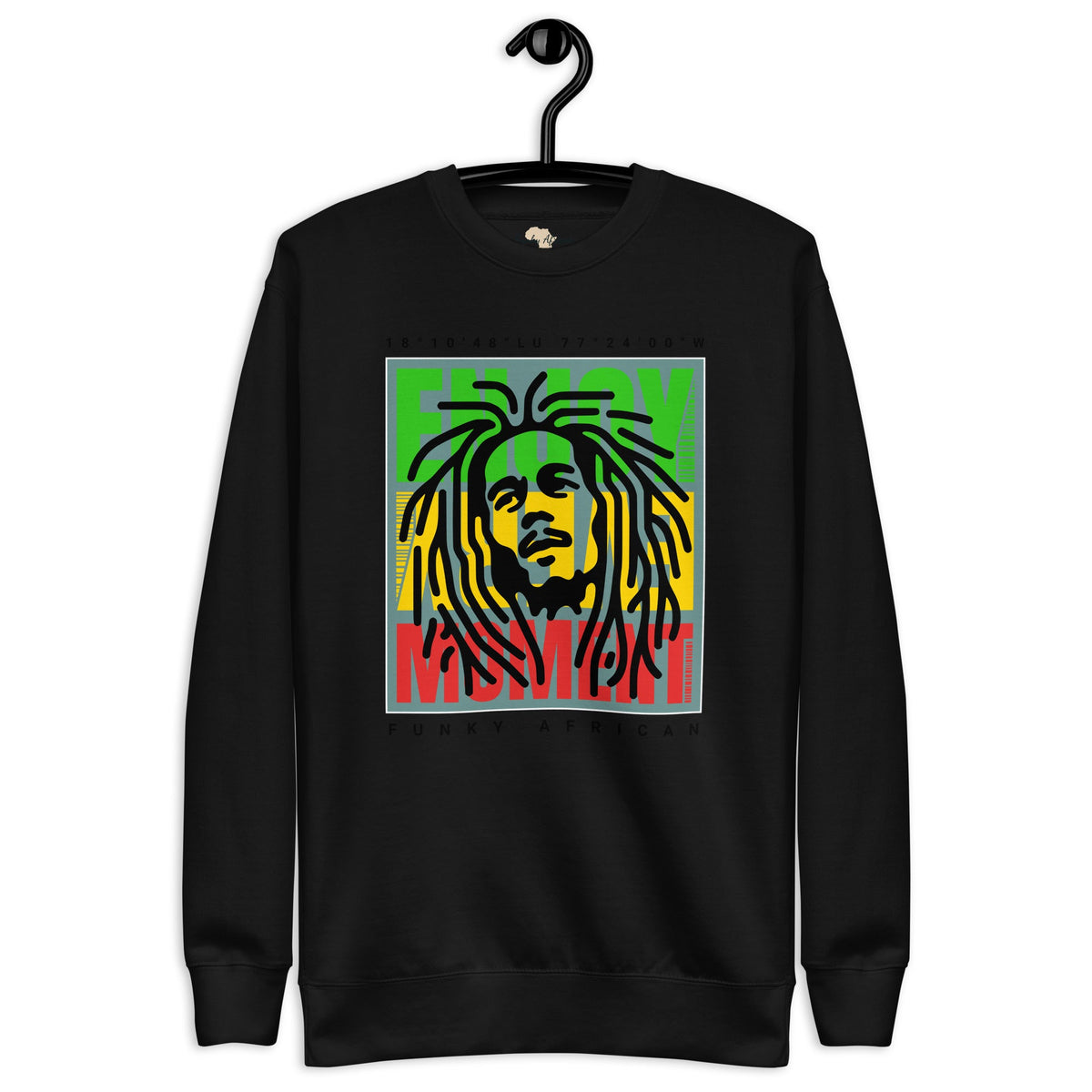 Enjoy every moment unisex premium sweatshirt Funky African
