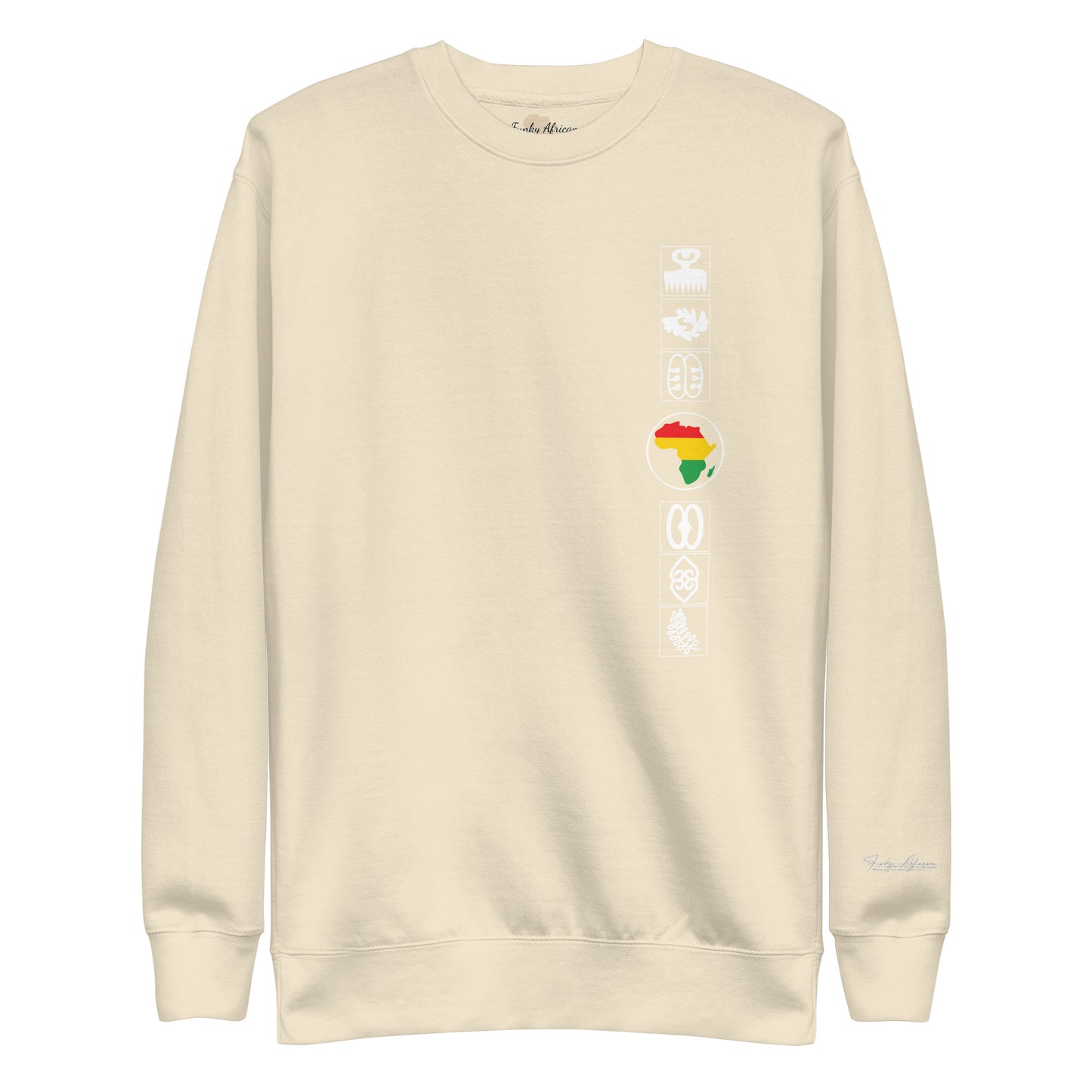 Adinkra Sided Unisex Premium Sweatshirt