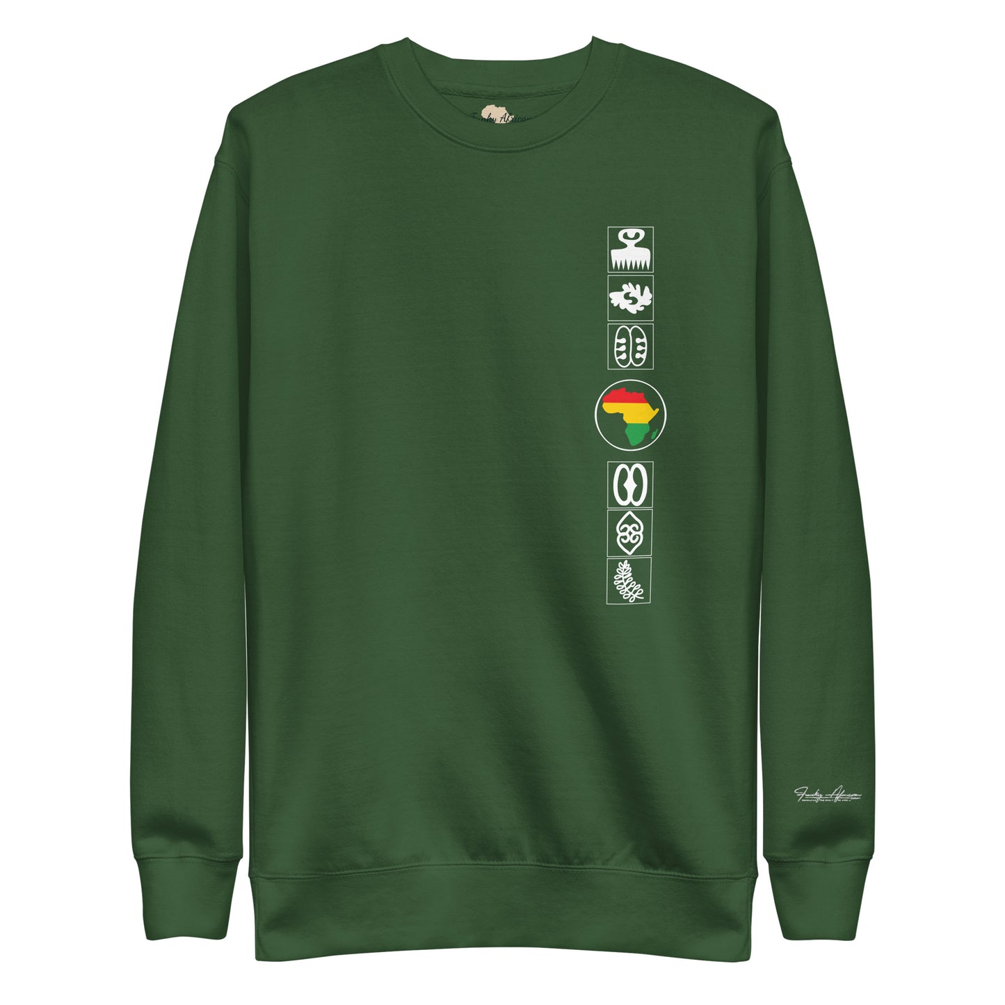 Adinkra Sided Unisex Premium Sweatshirt