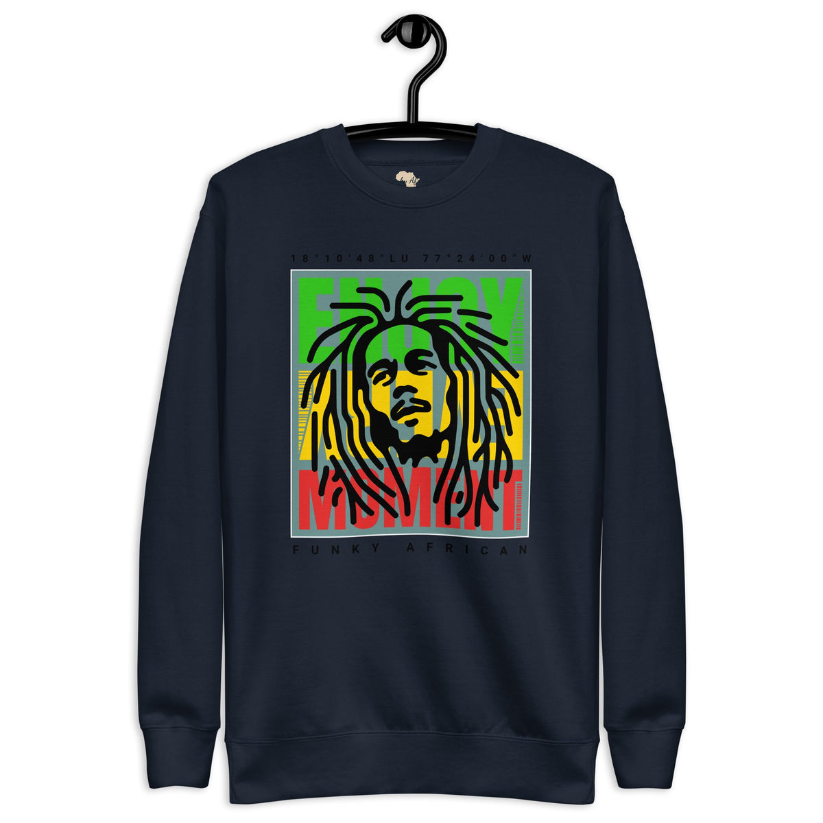 Enjoy every moment unisex premium sweatshirt Funky African