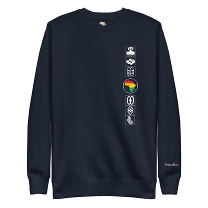 Adinkra Sided Unisex Premium Sweatshirt