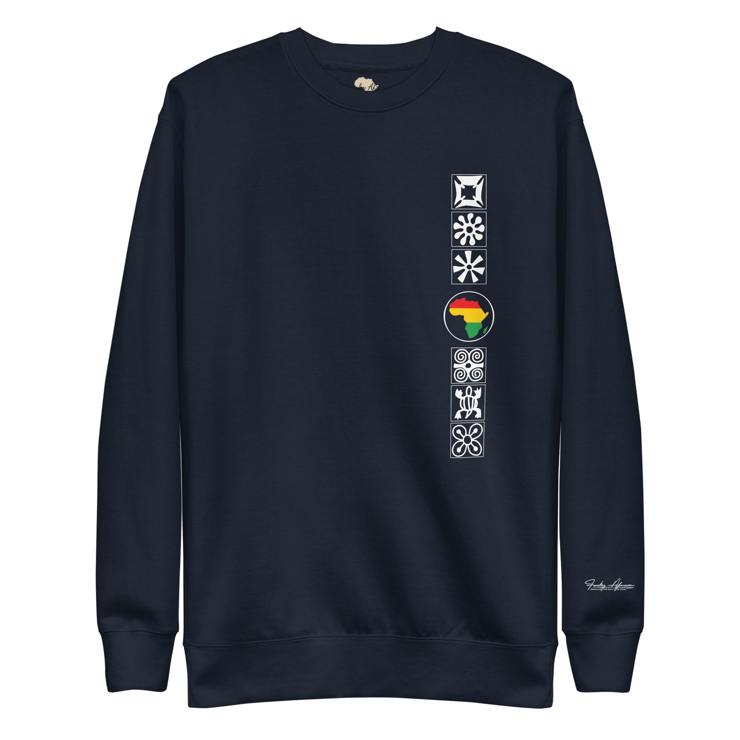 Adinkra Sided Unisex Premium Sweatshirt