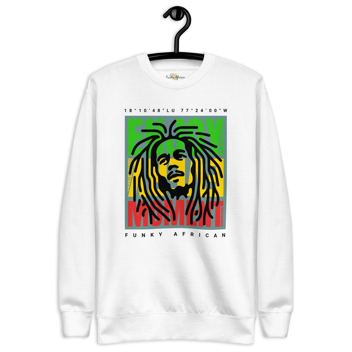 Enjoy every moment unisex premium sweatshirt Funky African