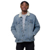 African Jungle Unisex denim sherpa jacket