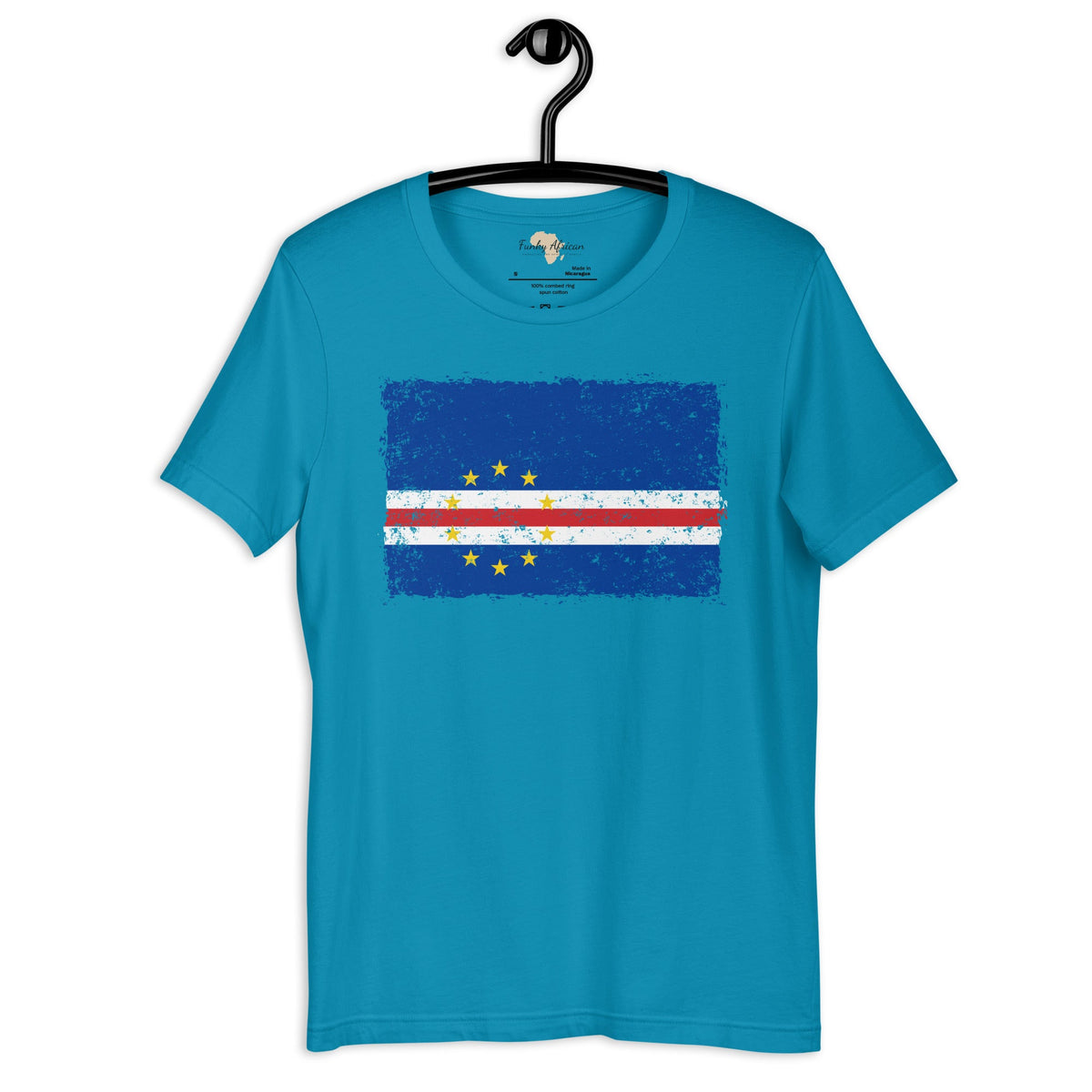 Cabo Verde grunge unisex tee Funky African