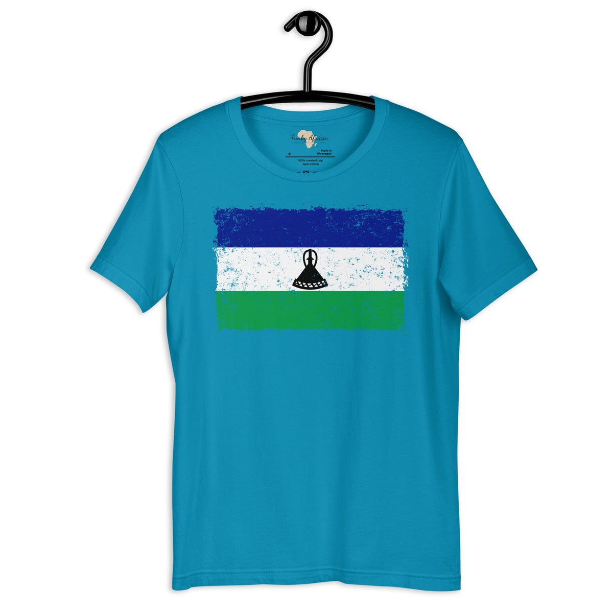 Lesotho grunge unisex tee Funky African