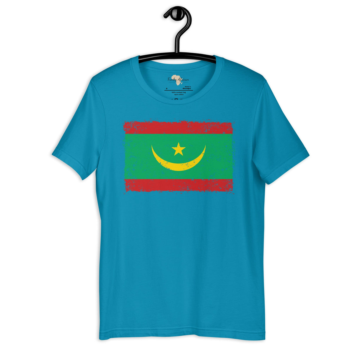 Mauritania grunge unisex tee Funky African