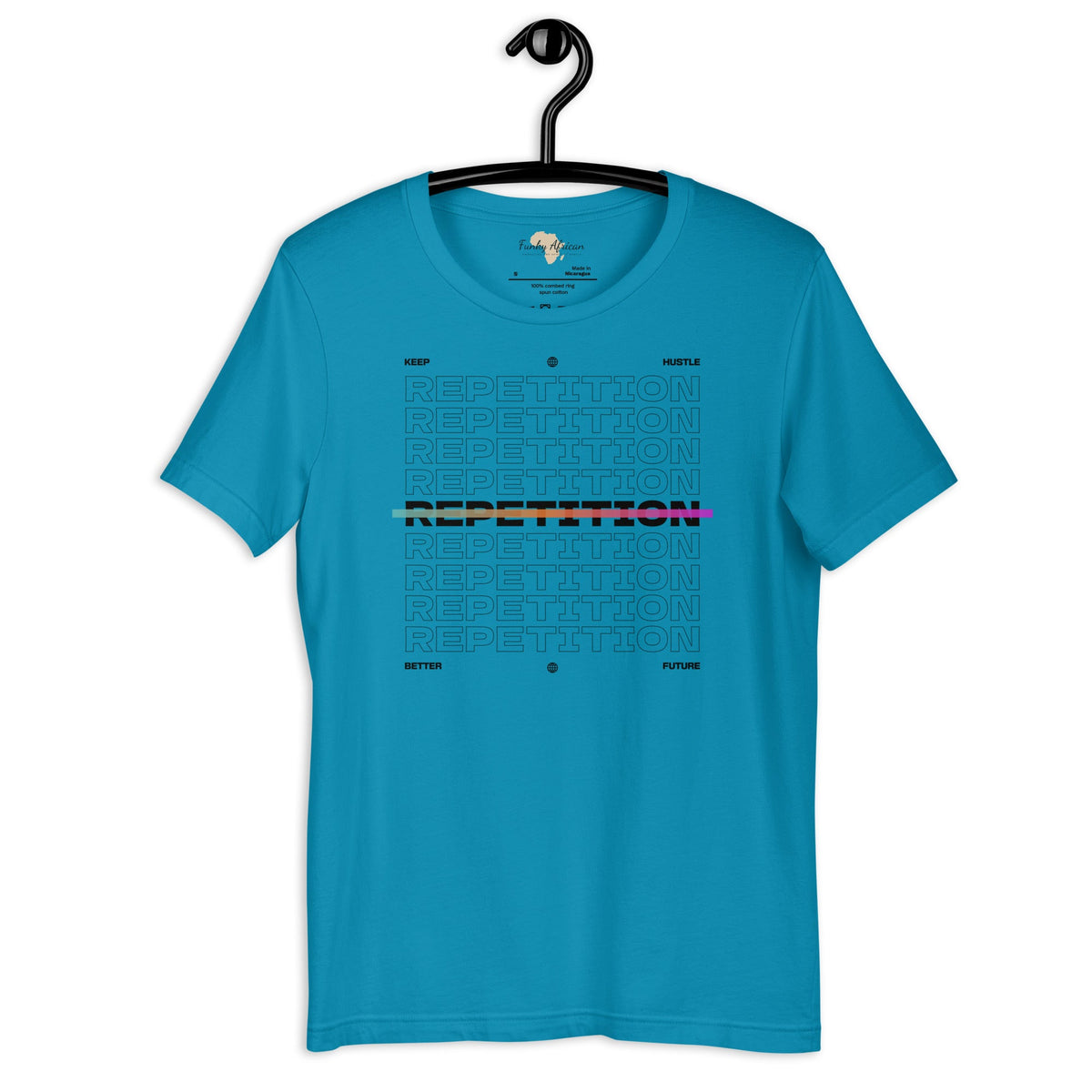 Repetition unisex tee Funky African