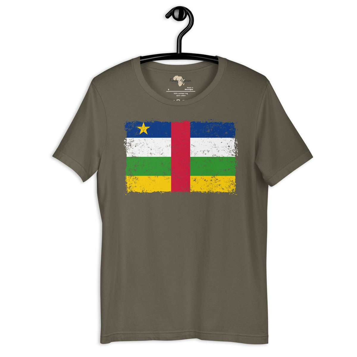Central African Republic grunge unisex tee Funky African
