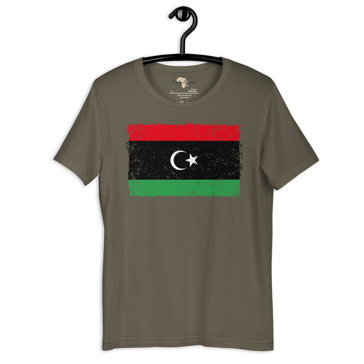 Libya grunge unisex tee Funky African