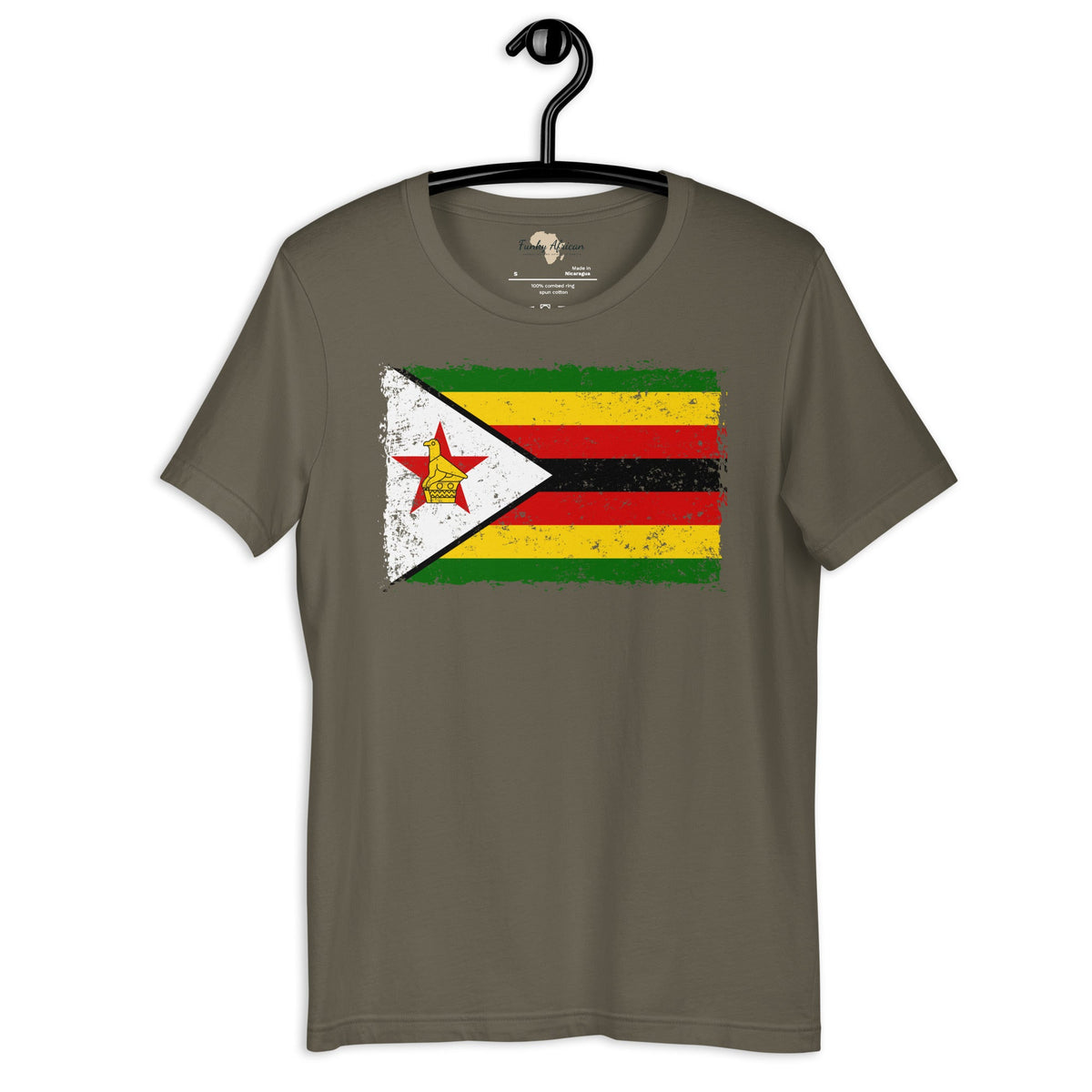 Zimbabwe grunge unisex tee Funky African