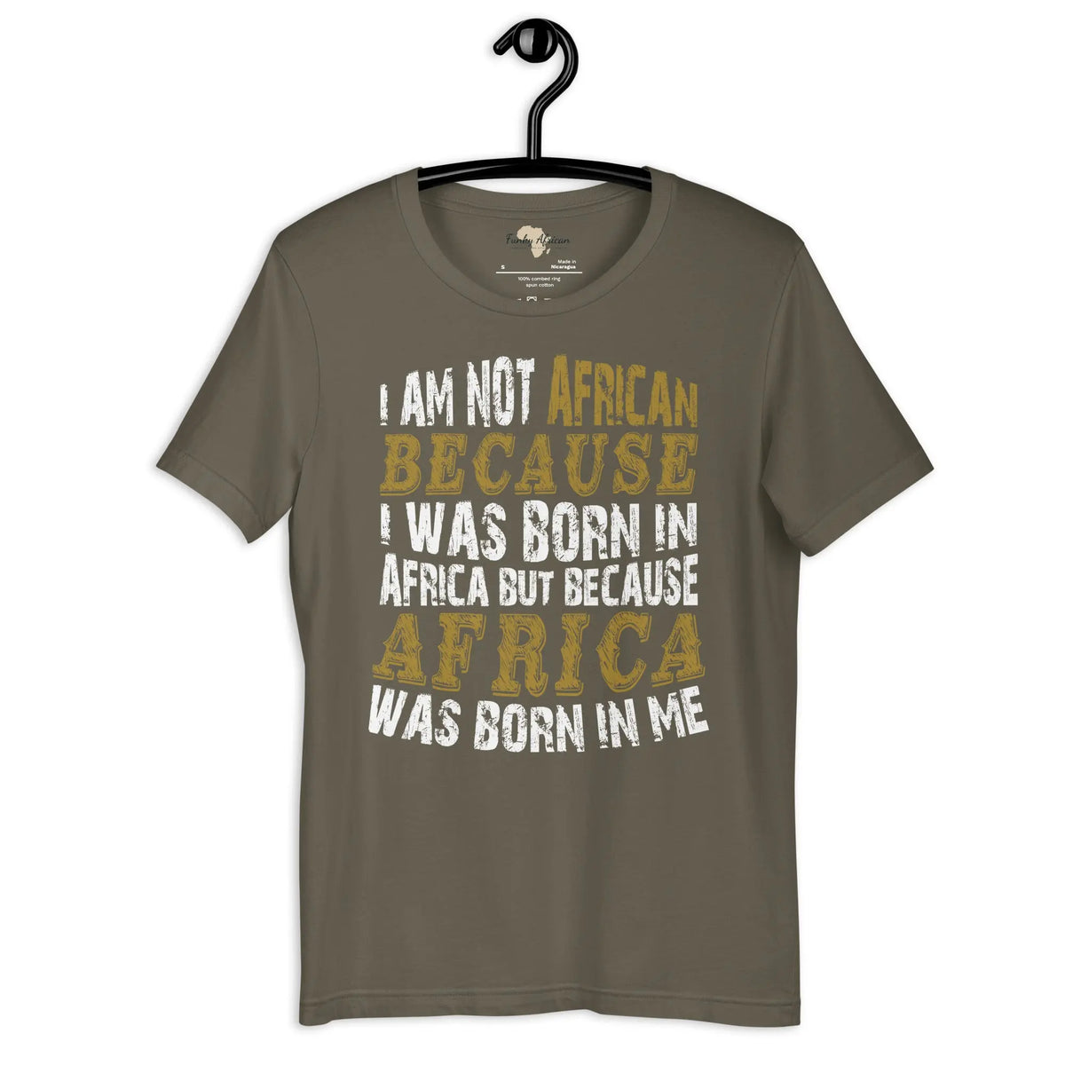 Africa born in me Unisex t-shirt Funky African