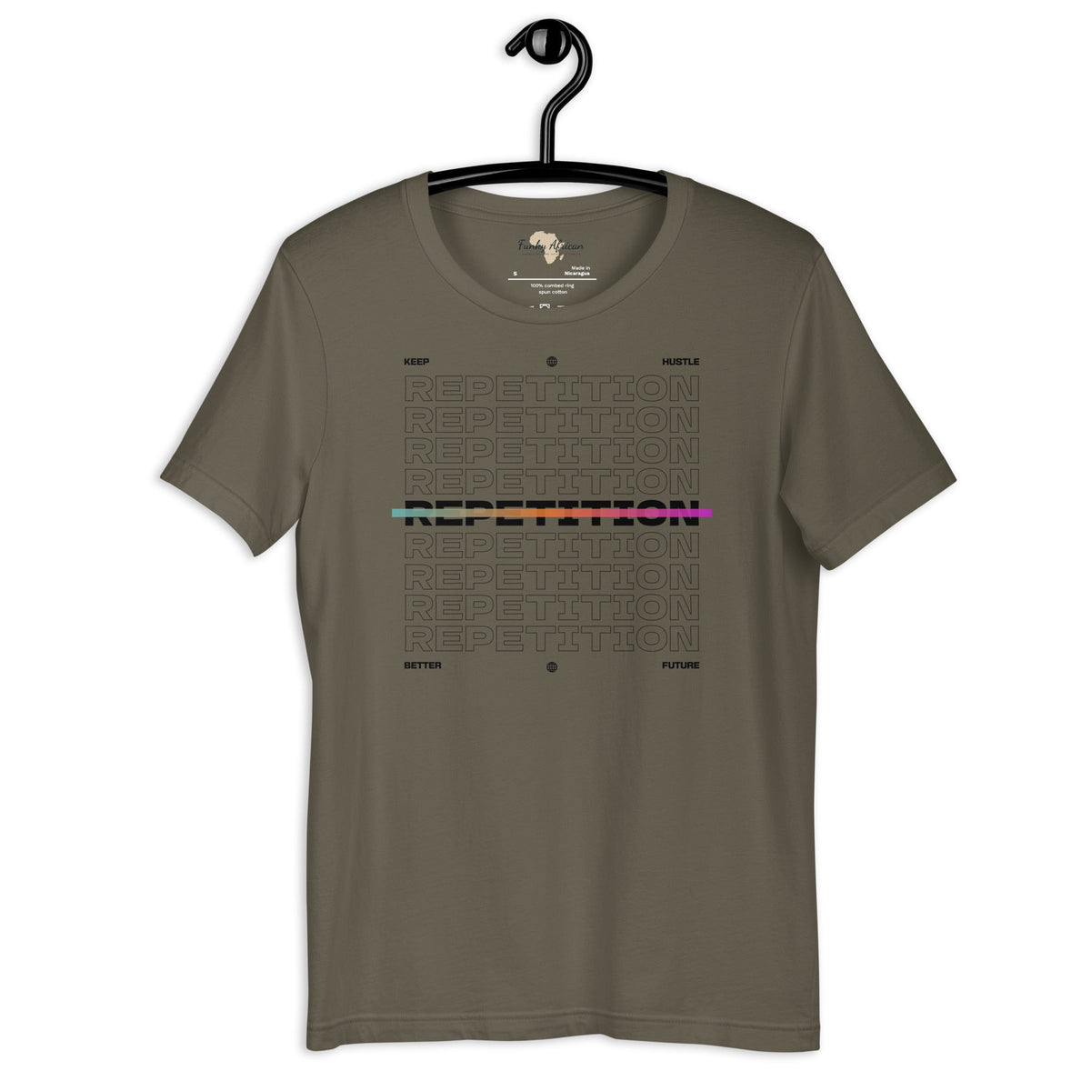 Repetition unisex tee Funky African