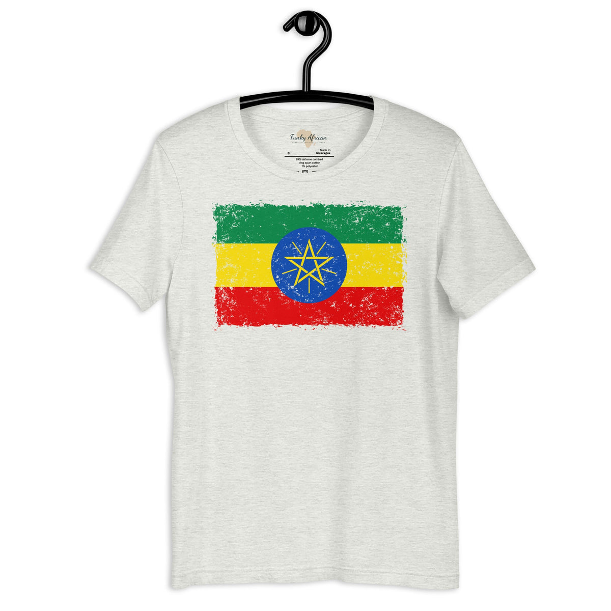 Ethiopia grunge unisex tee Funky African