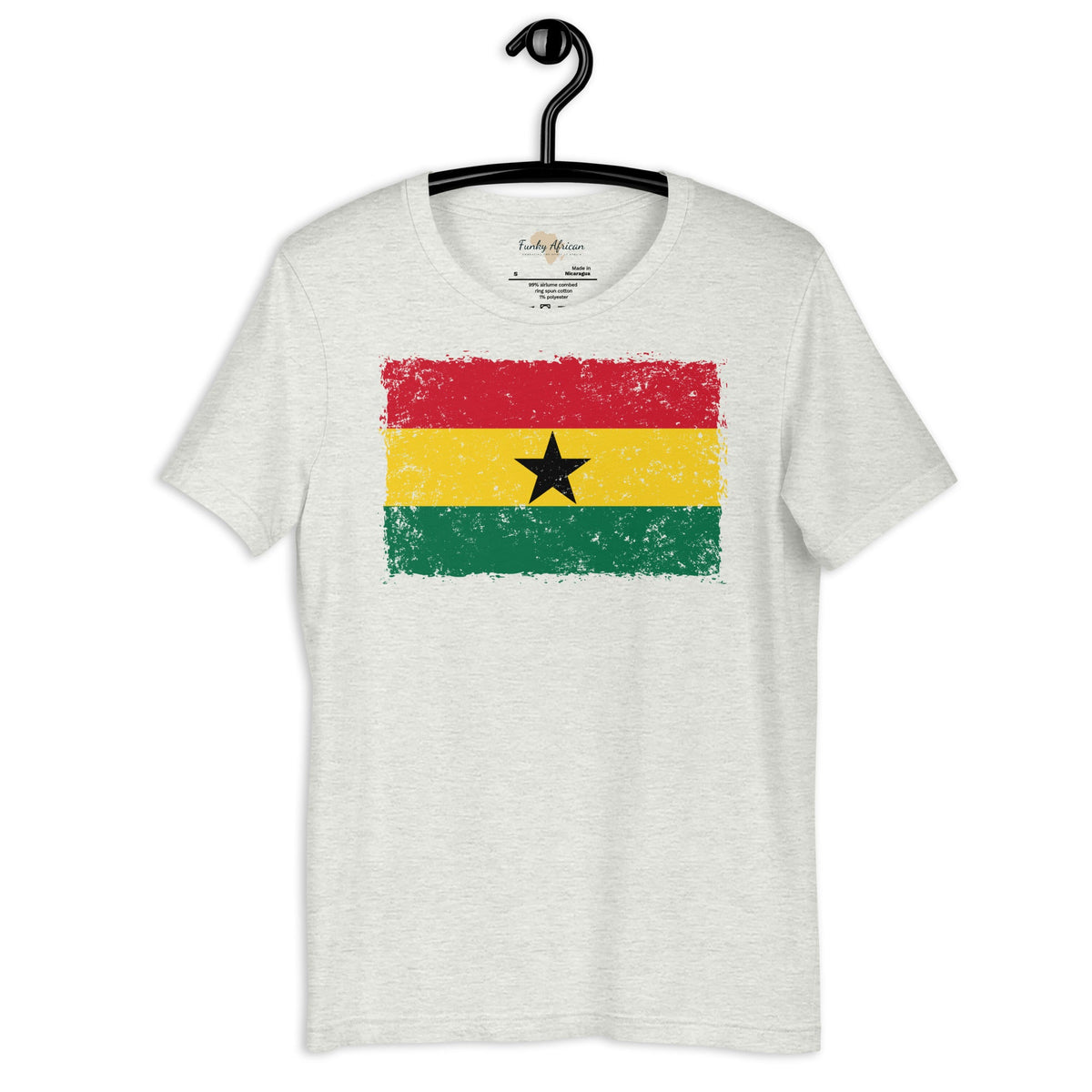 Ghana grunge unisex tee Funky African