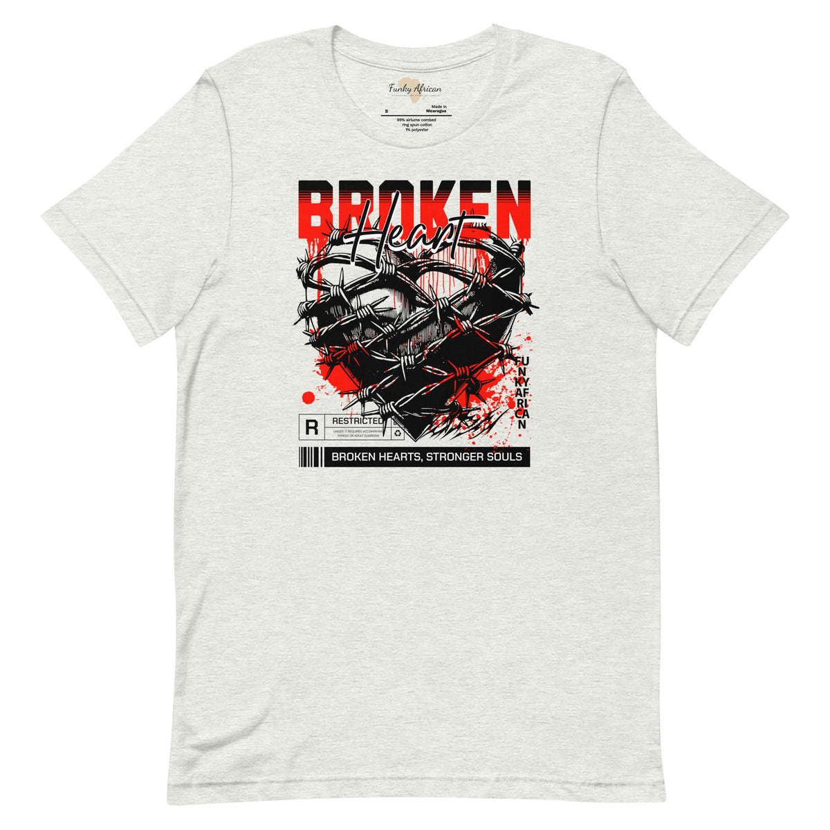 Broken Heart unisex tee Funky African